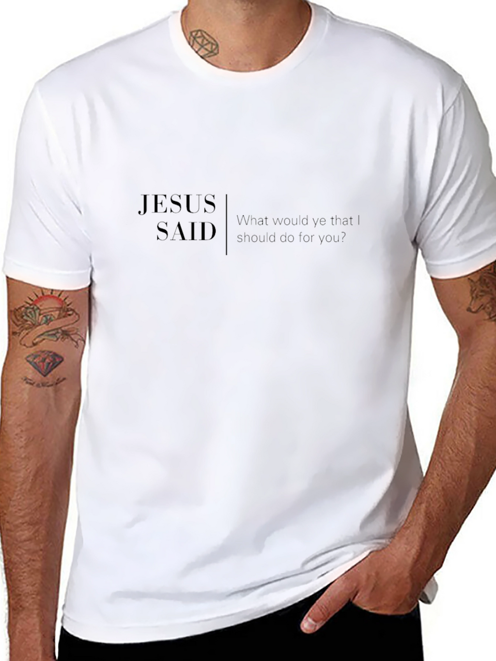 Jesus Said Graphic Tee - Christian Apparel