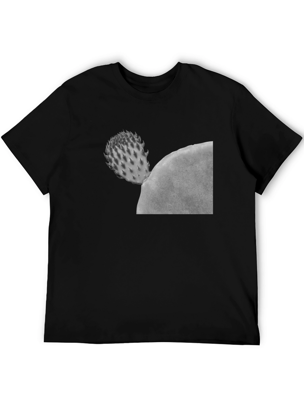Cactus Graphic Black T-Shirt - Unisex Casual Tee