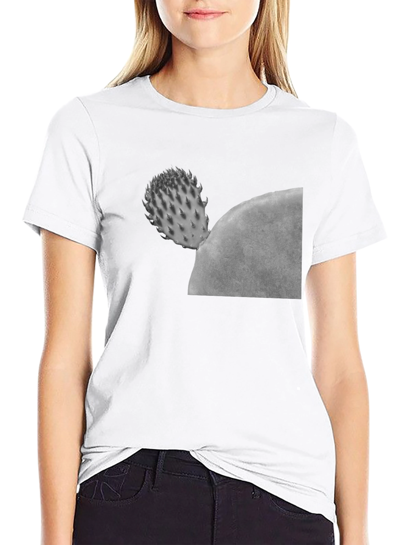 Cactus Graphic Black T-Shirt - Unisex Casual Tee
