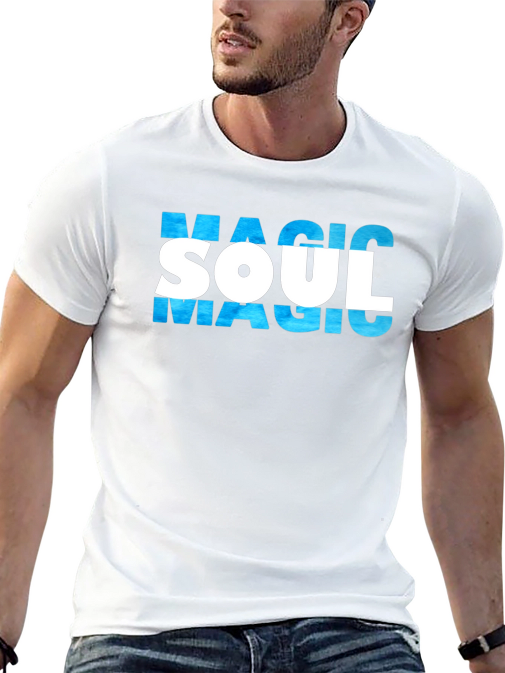 Magic Soul Graphic T-Shirt - Stylish Black Tee