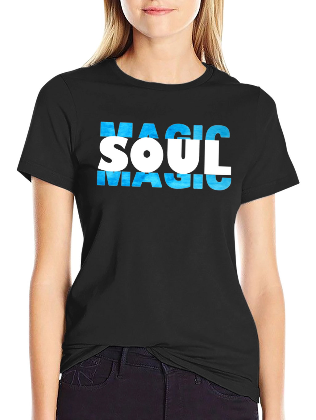 Magic Soul Graphic T-Shirt - Stylish Black Tee