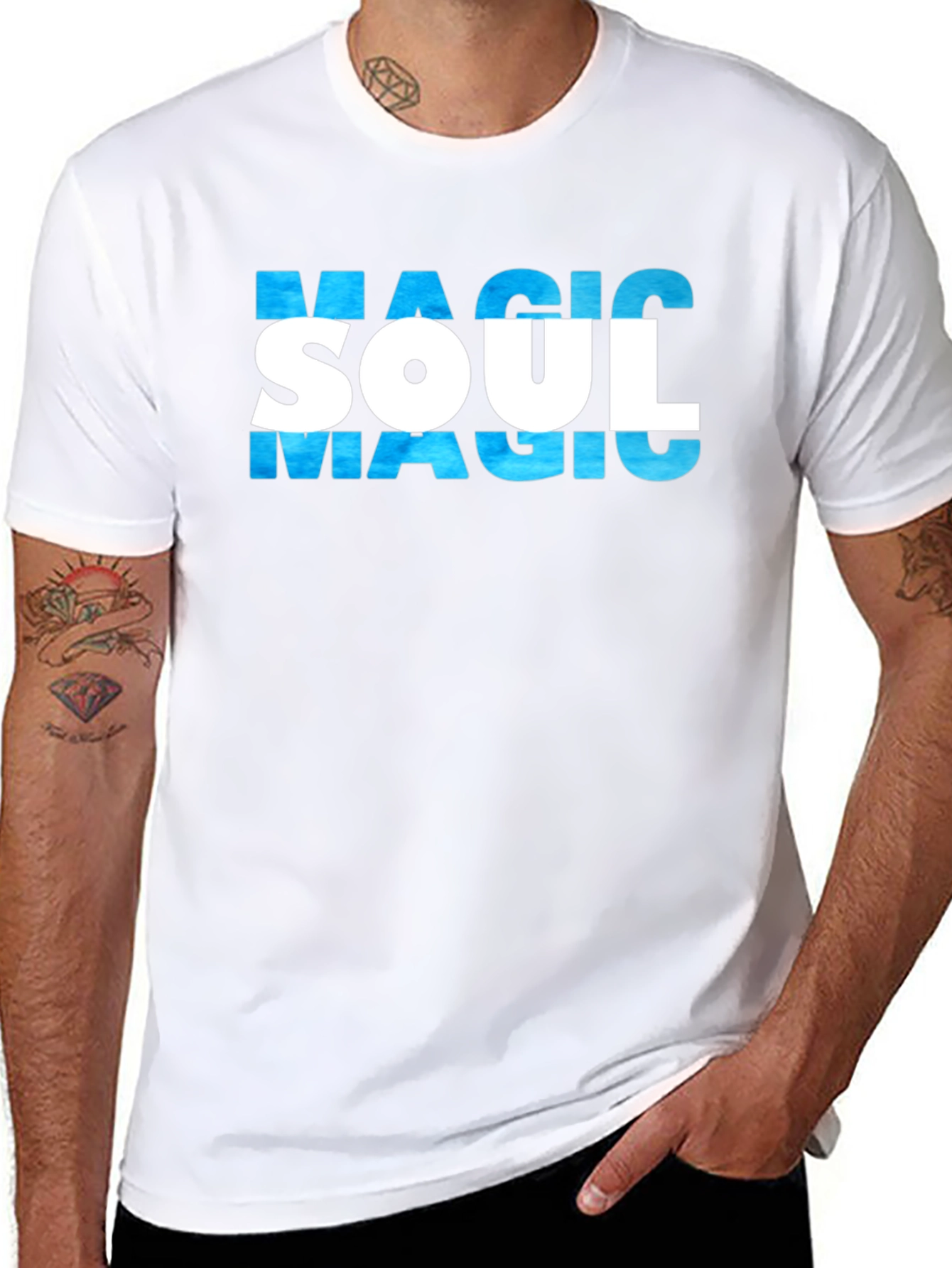 Magic Soul Graphic T-Shirt - Stylish Black Tee