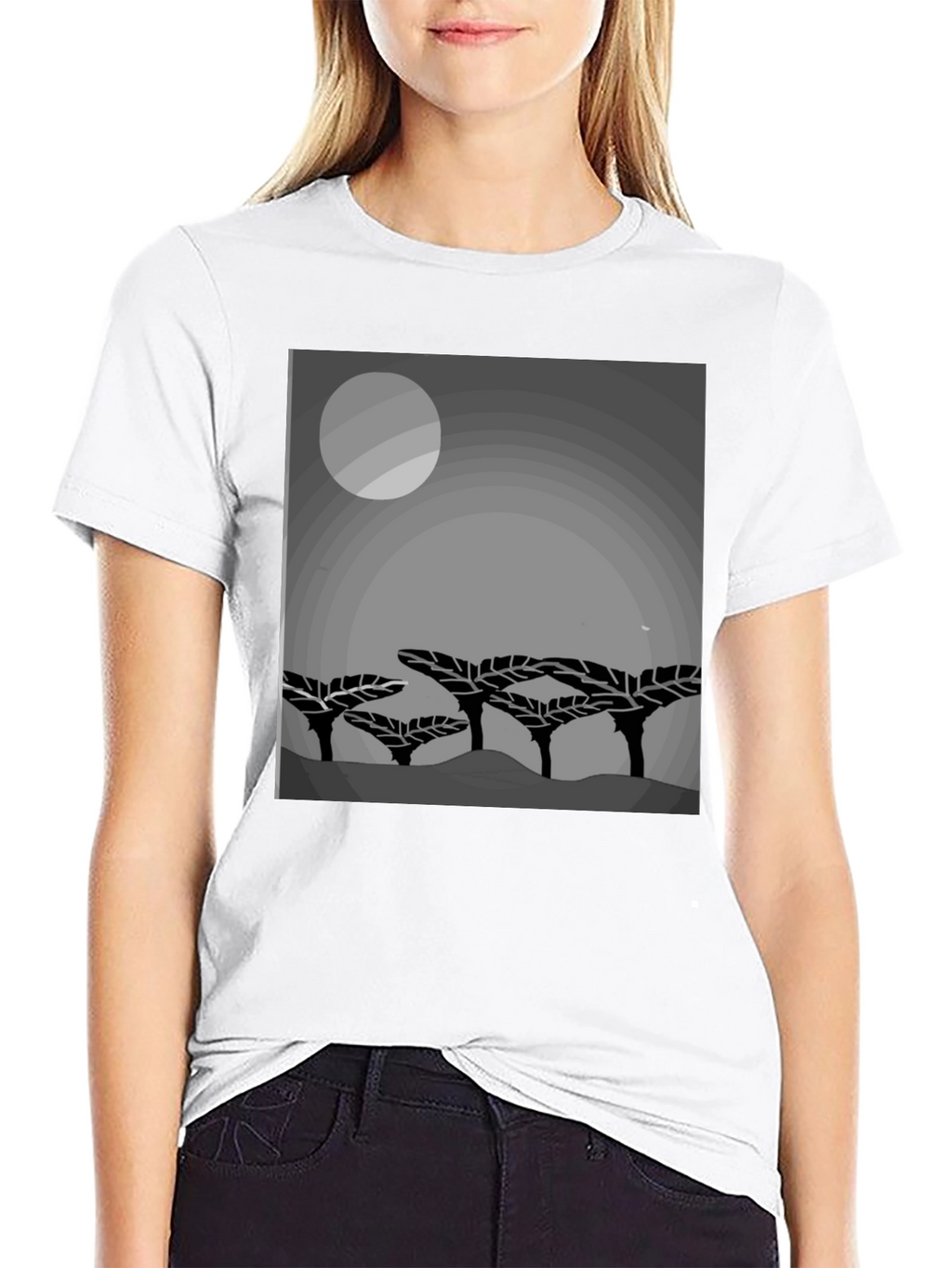 Mens Graphic Print Crew Neck T-Shirt