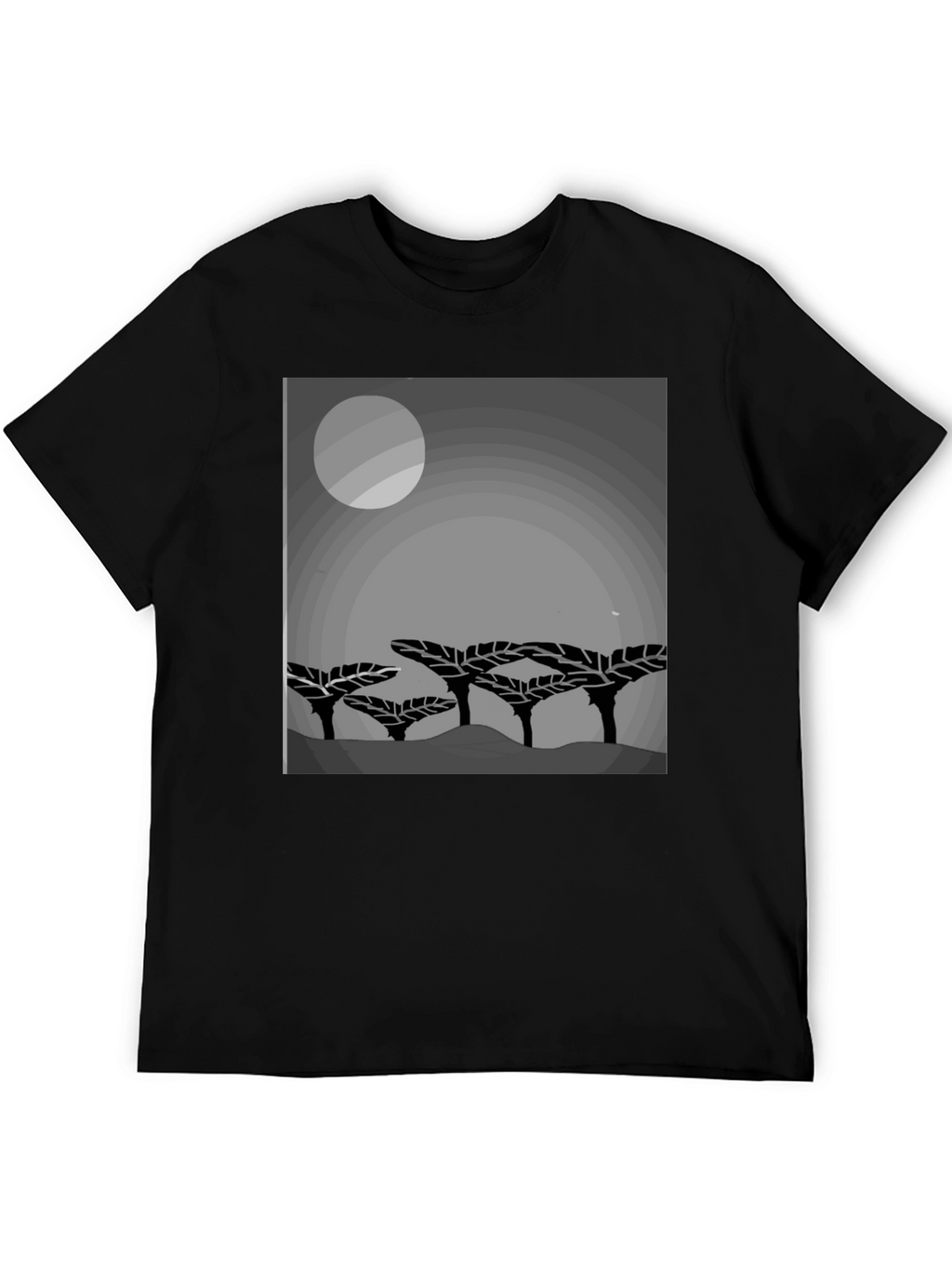 Mens Graphic Print Crew Neck T-Shirt
