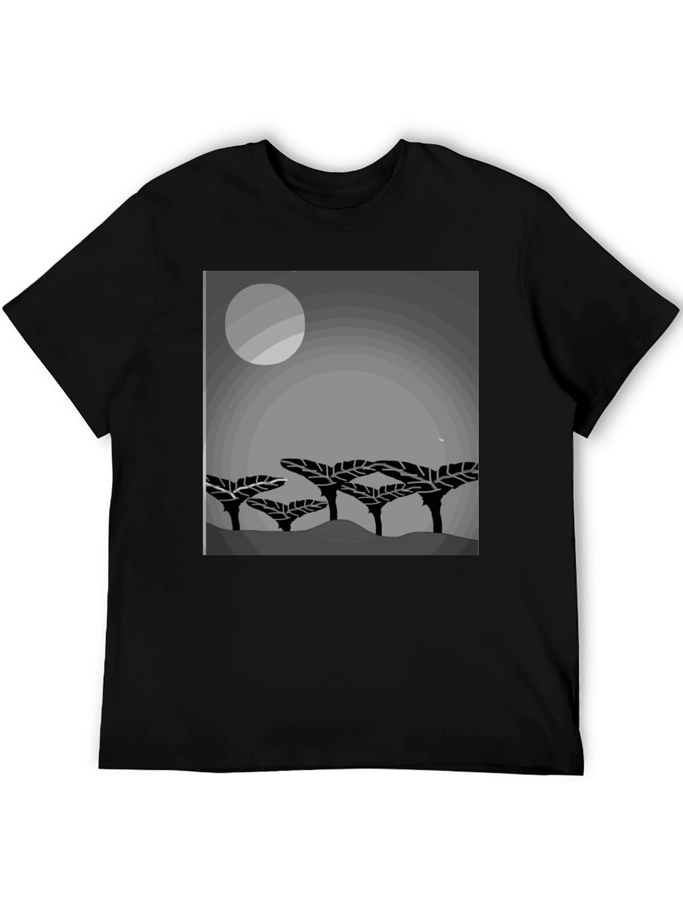 Mens Graphic Print Crew Neck T-Shirt
