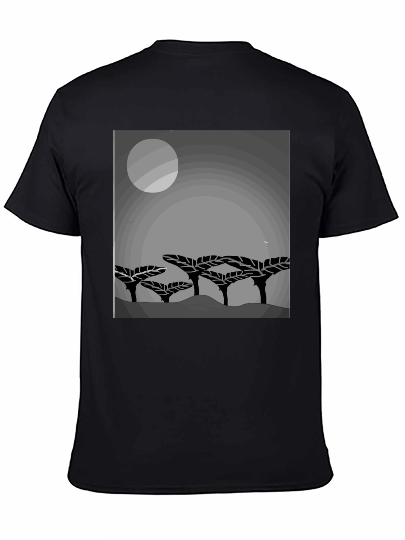 Mens Graphic Print Crew Neck T-Shirt