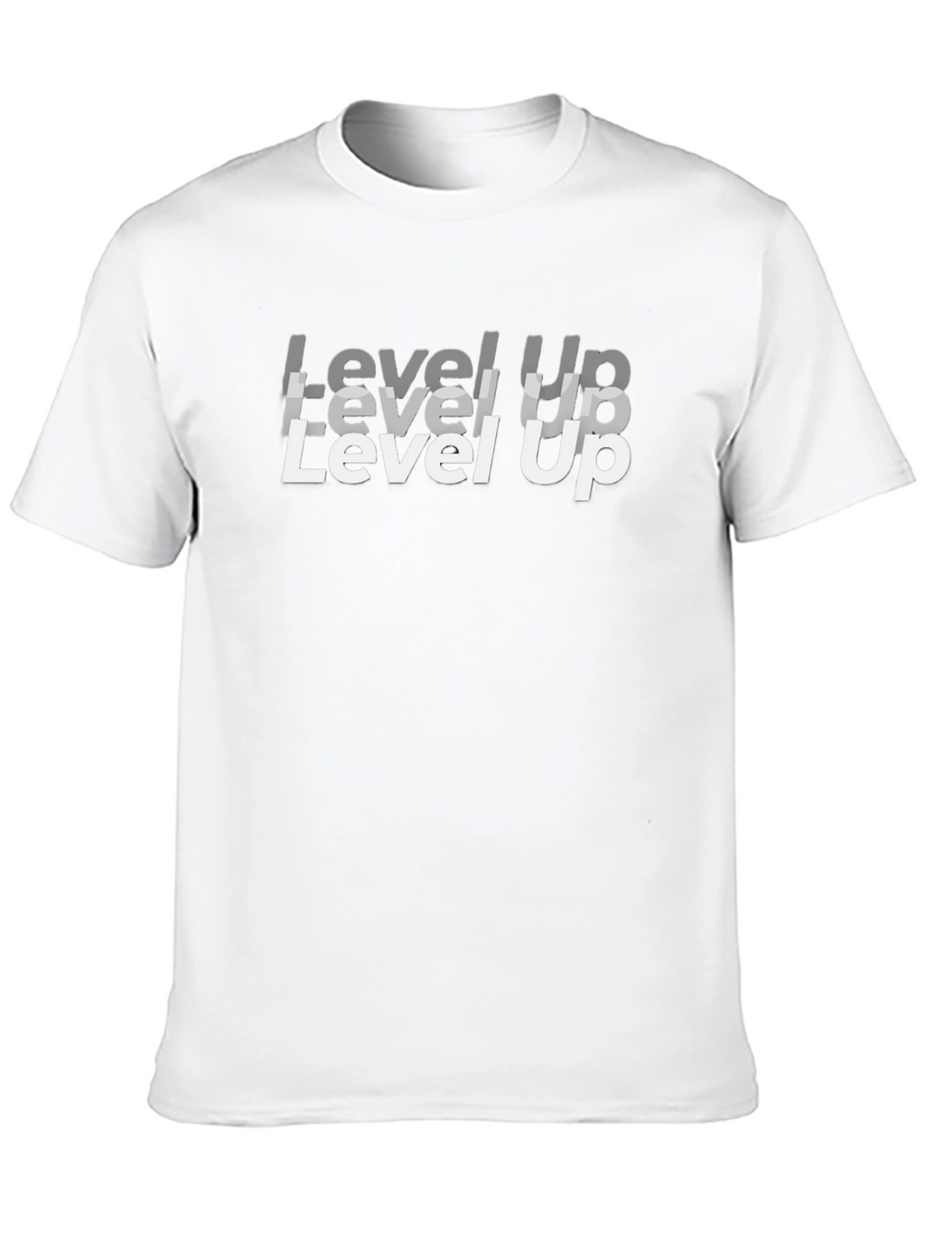 Level Up Black Graphic Tee for Gamers