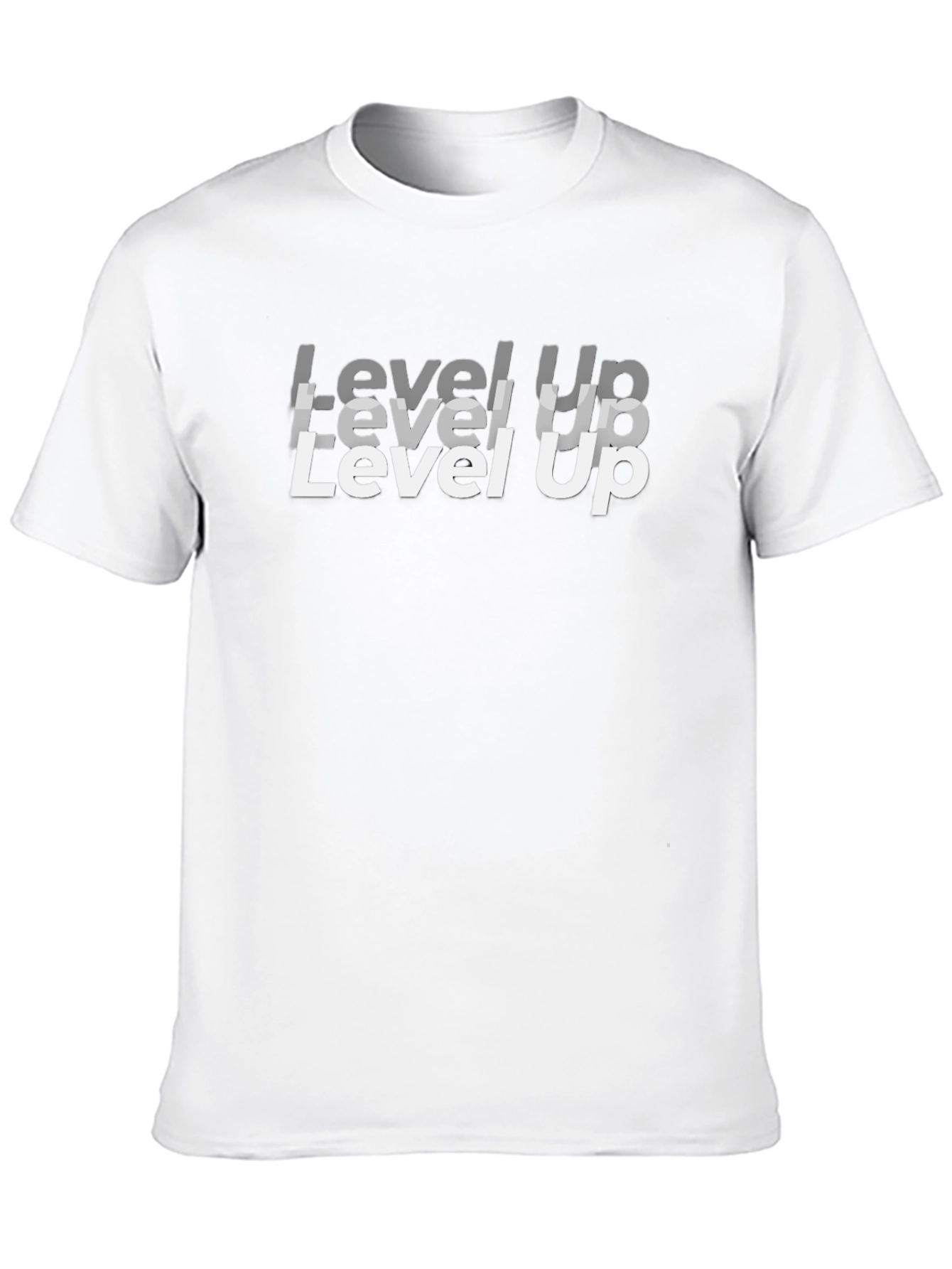 Level Up Black Graphic Tee for Gamers