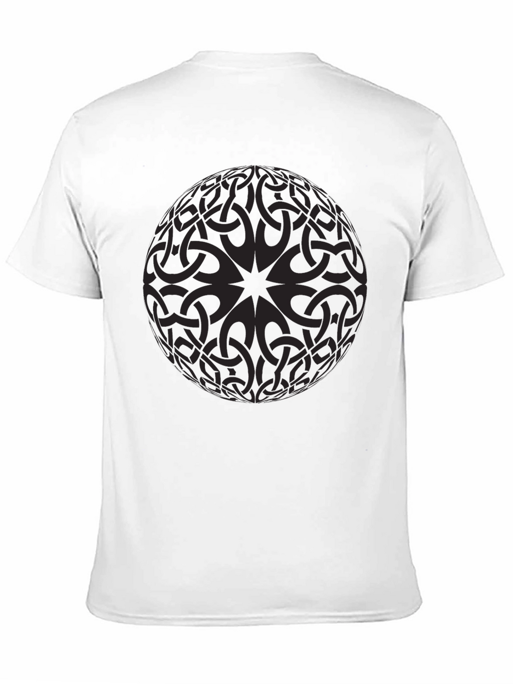 Celtic Knot Sphere Graphic Tee - Mens Black T-Shirt