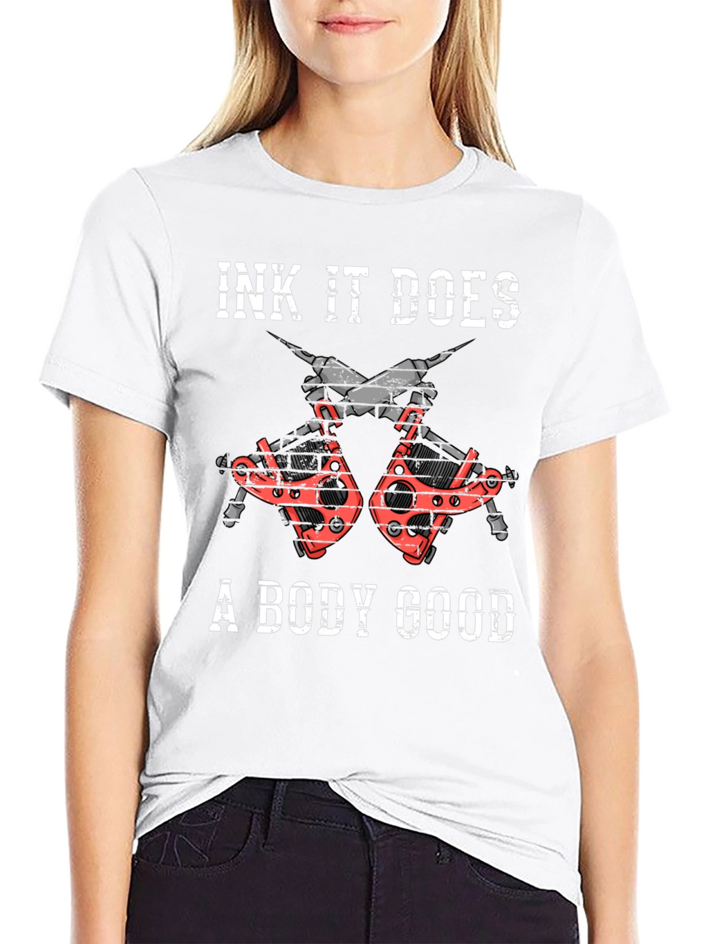 Ink It Does A Body Good Black Graphic Tee