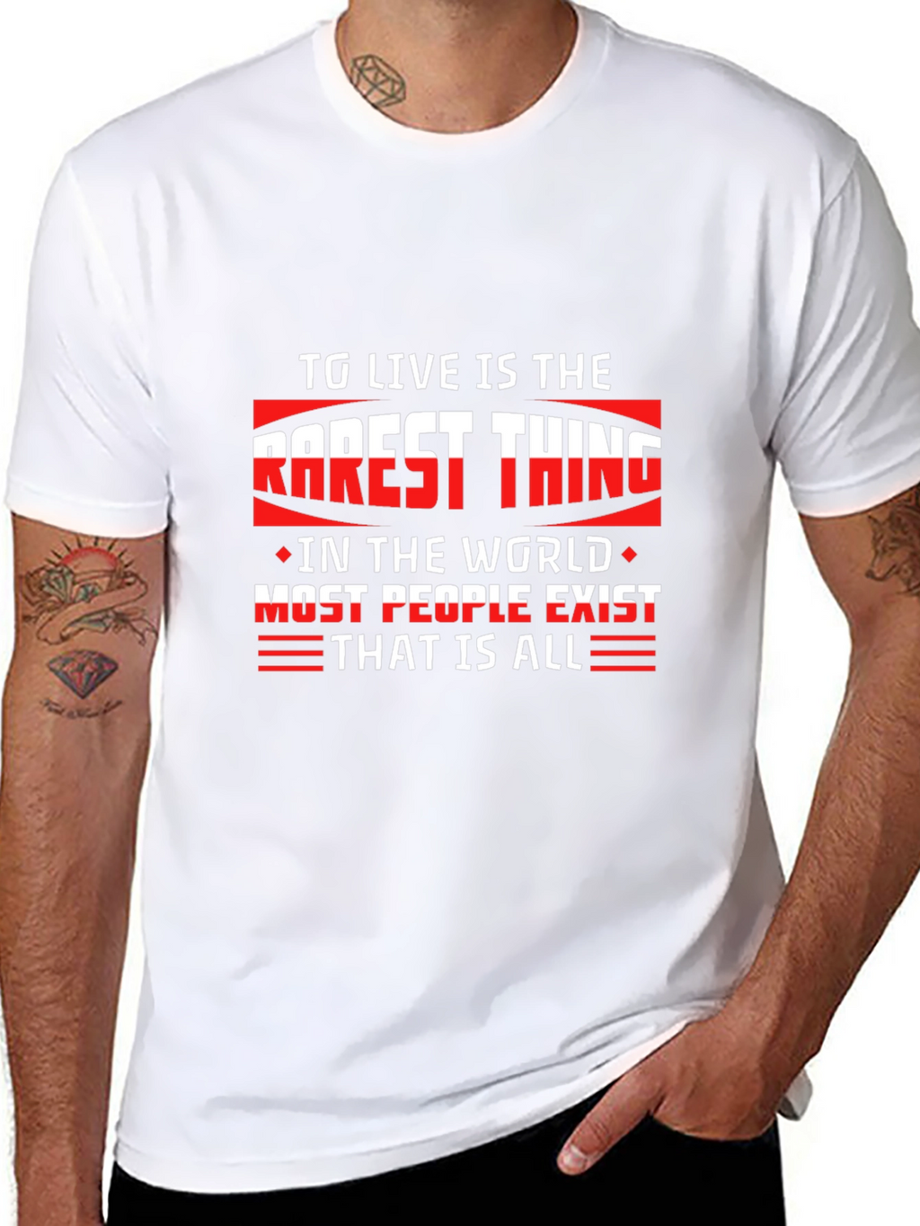 Motivational Quote Black T-Shirt