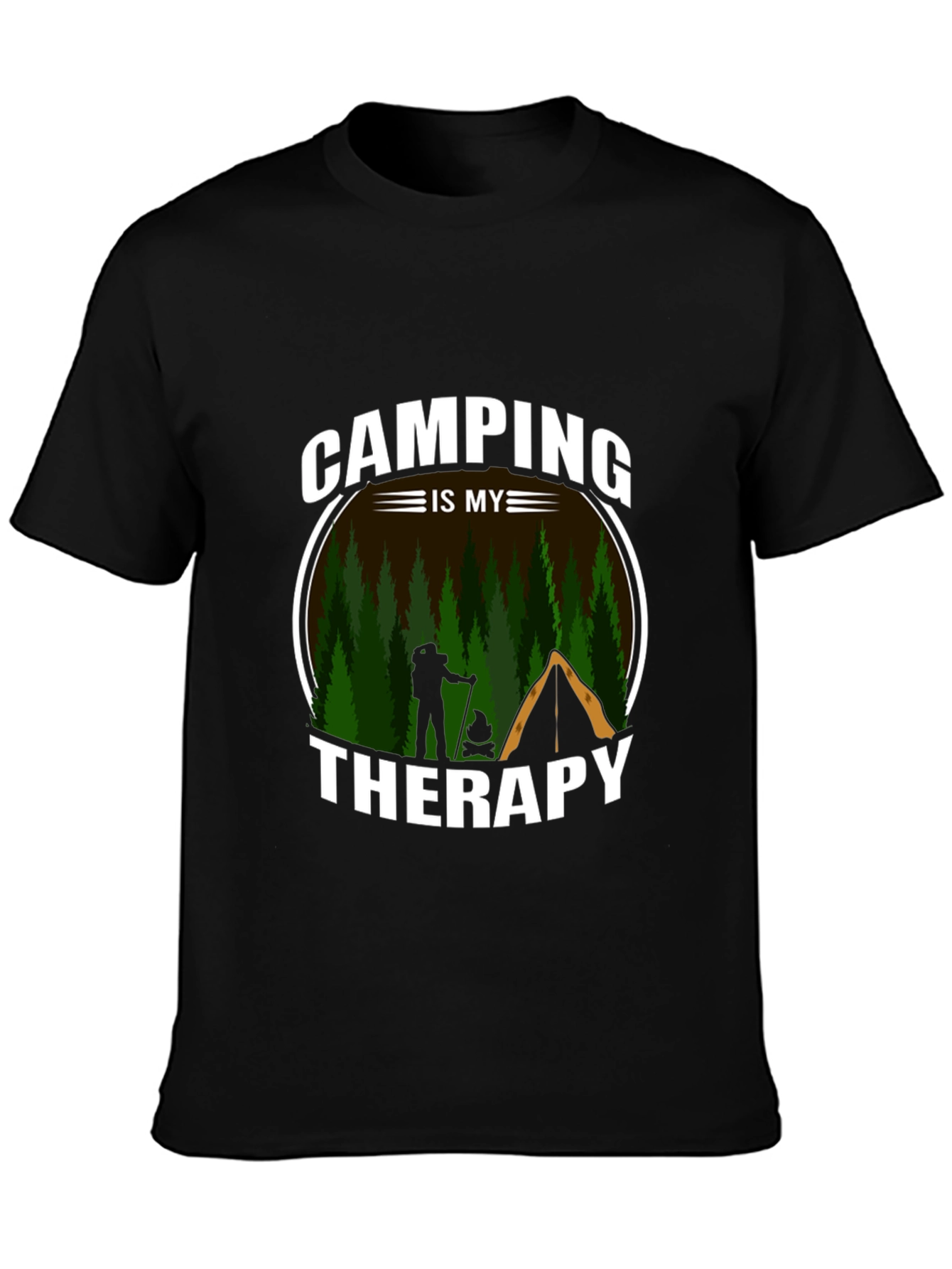 Camping is My Therapy Graphic Tee