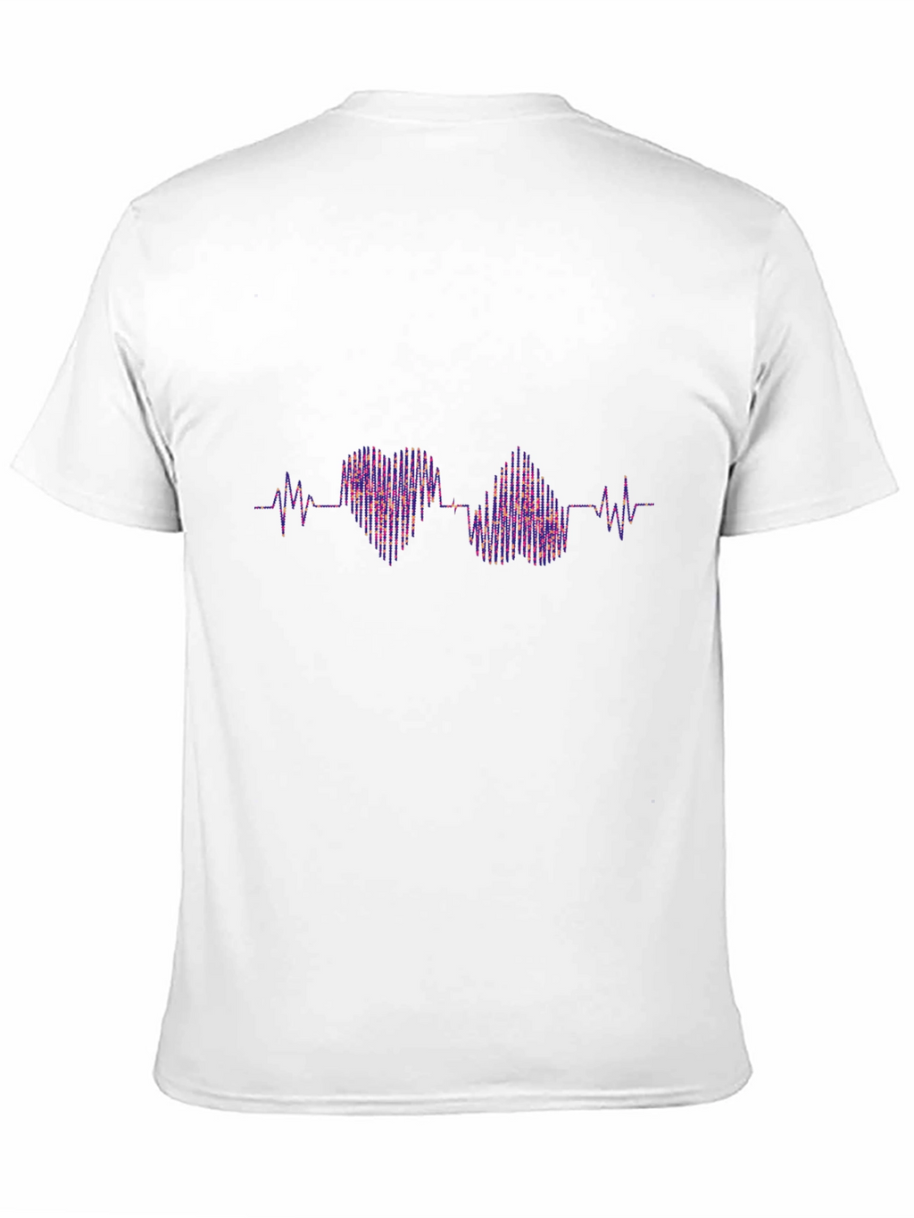 Heartbeat Rhythm Graphic Tee - Trendy Casual Style