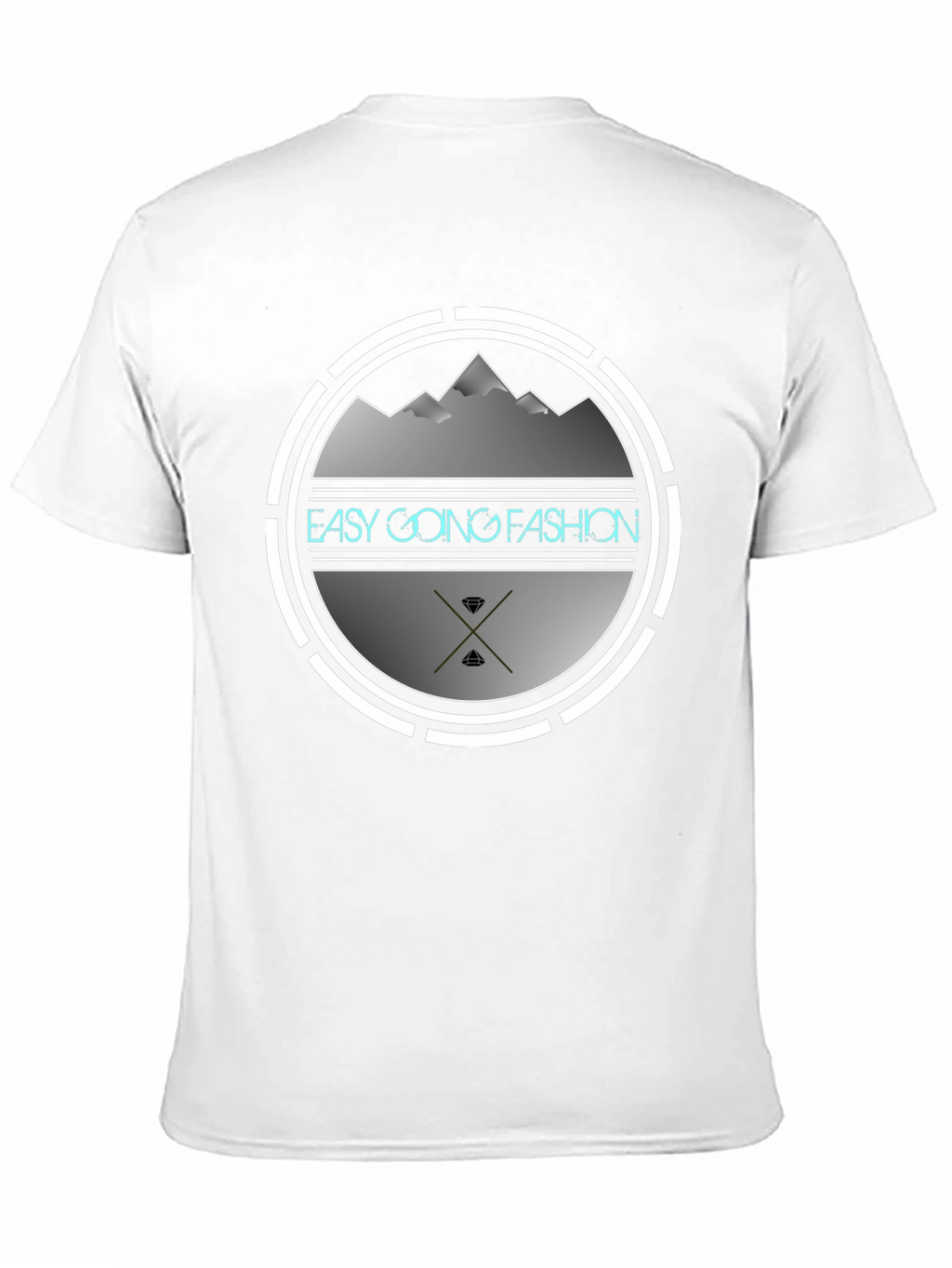 Easy Going Fashion Graphic Tee - Black