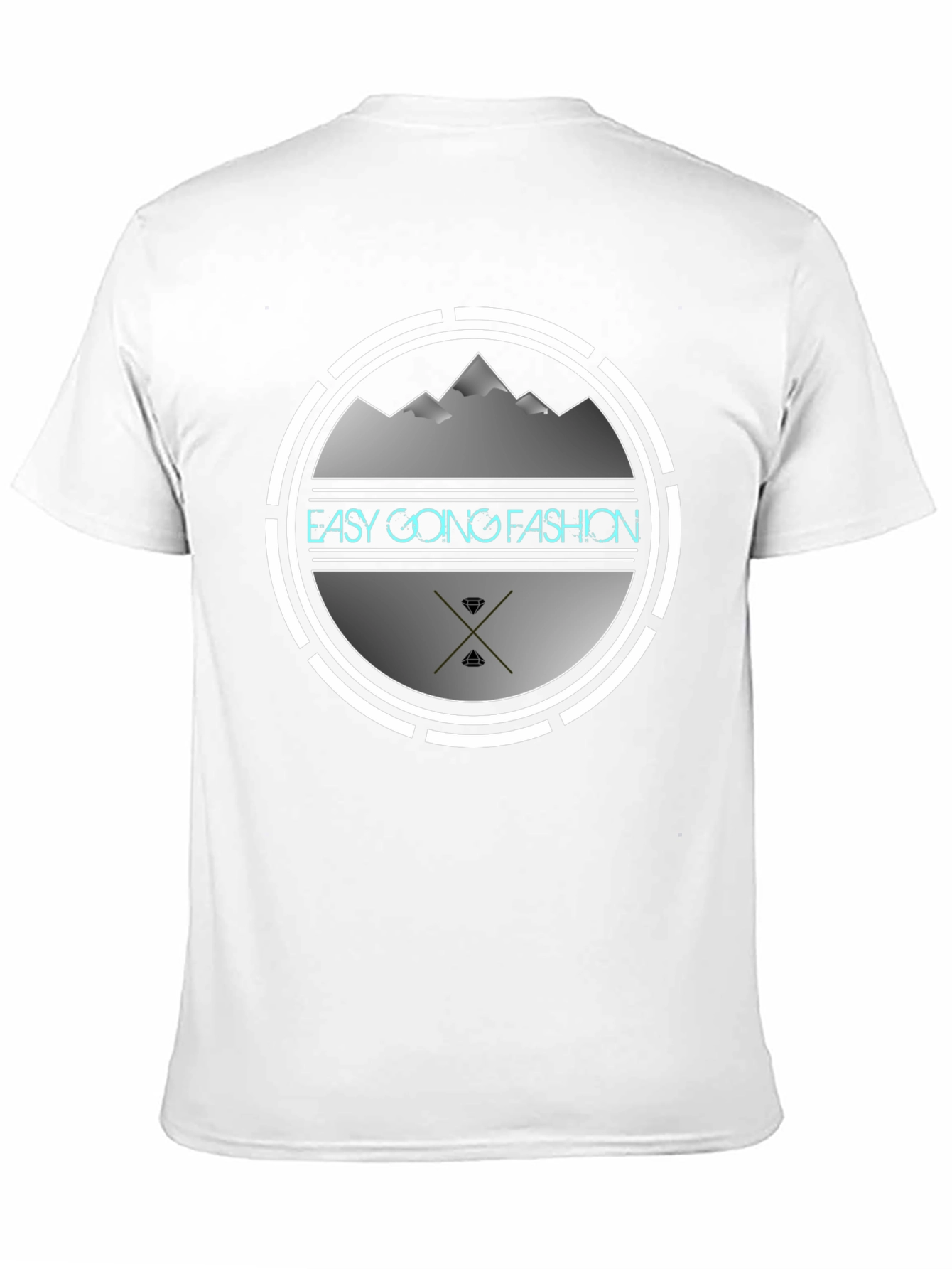 Easy Going Fashion Graphic Tee - Black