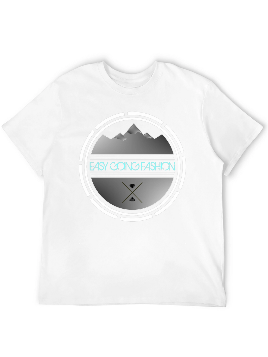 Easy Going Fashion Graphic Tee - Black