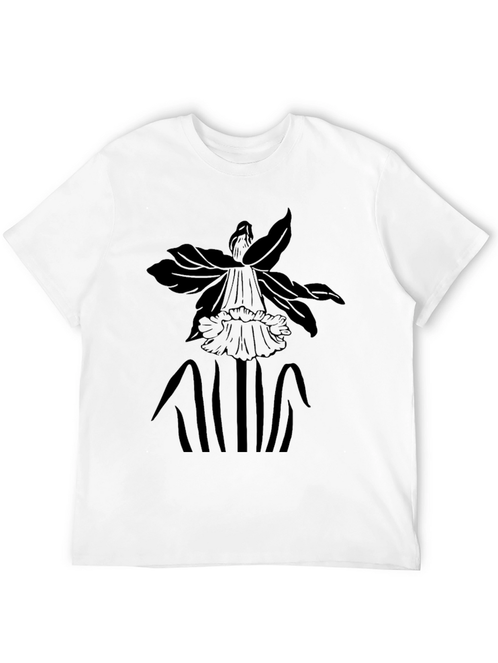 Floral Graphic Black T-Shirt