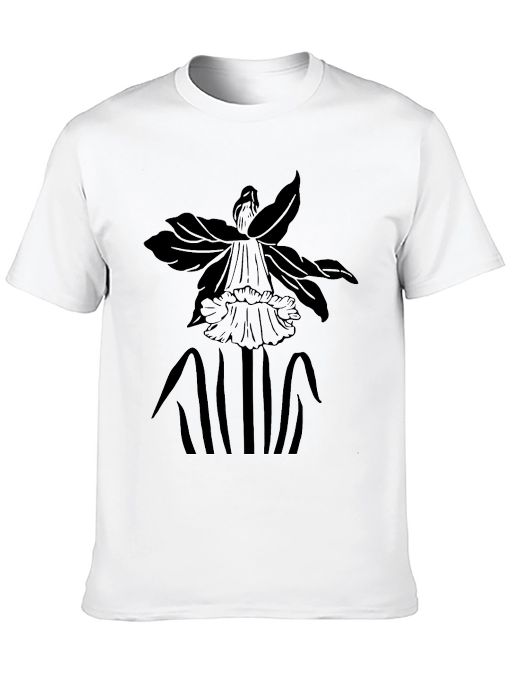 Floral Graphic Black T-Shirt