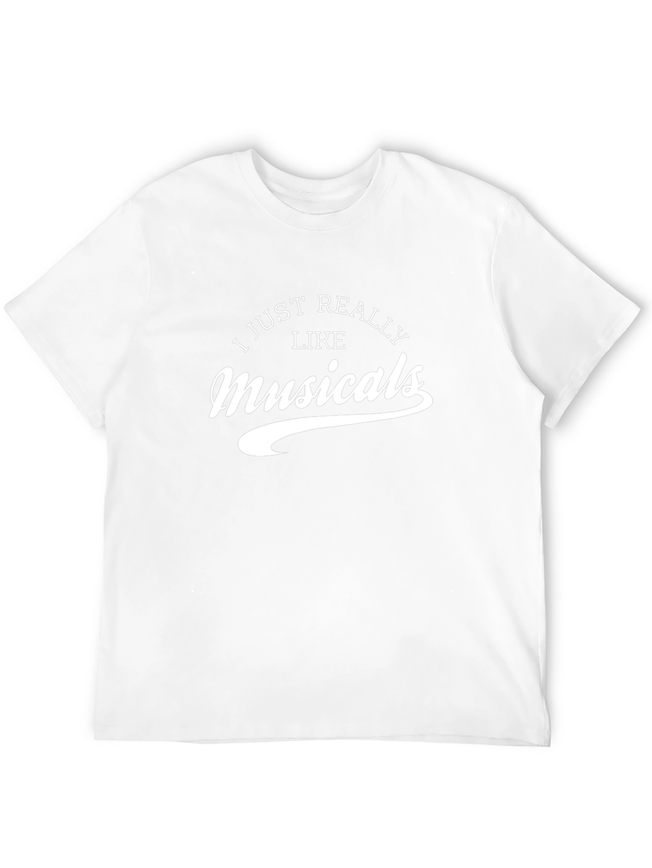I Just Really Like Musicals Black T-Shirt