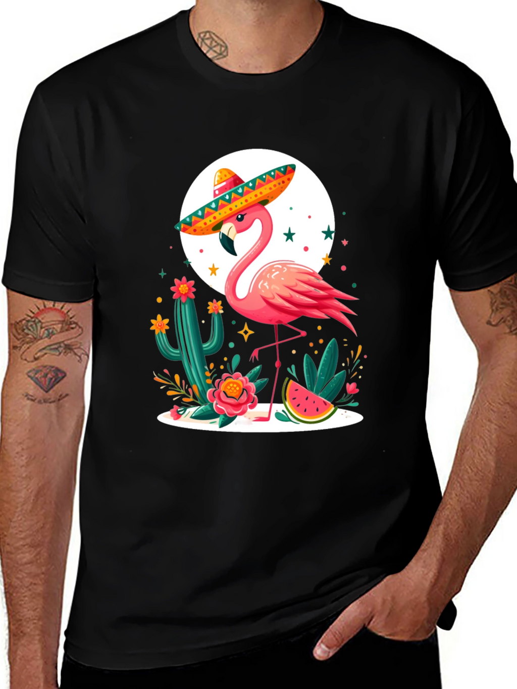 Flamingo Fiesta T-Shirt - Tropical Party Tee