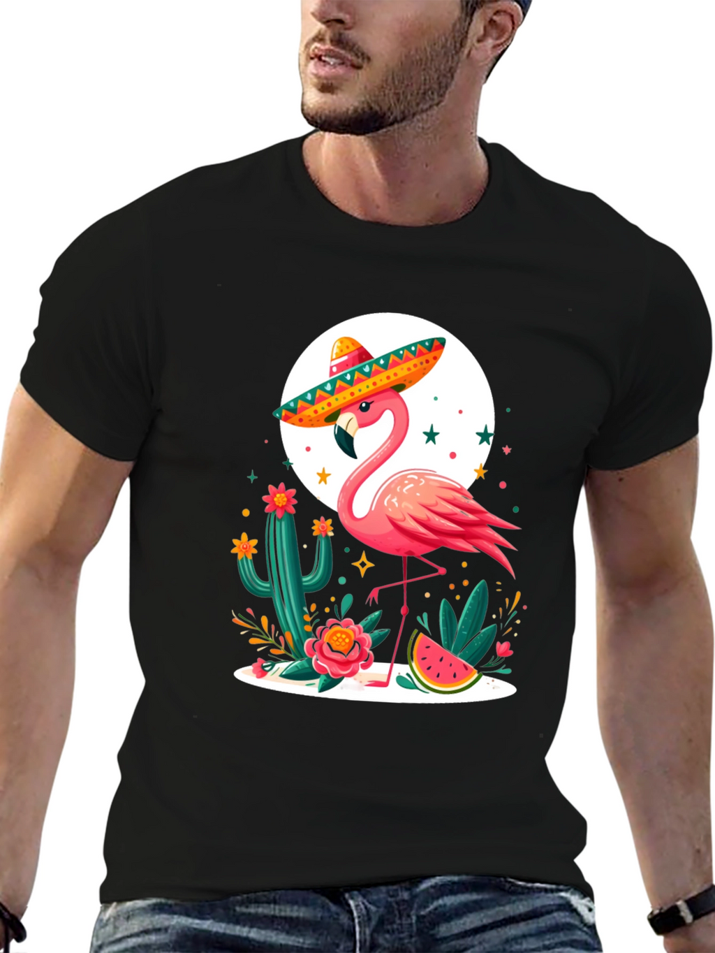 Flamingo Fiesta T-Shirt - Tropical Party Tee