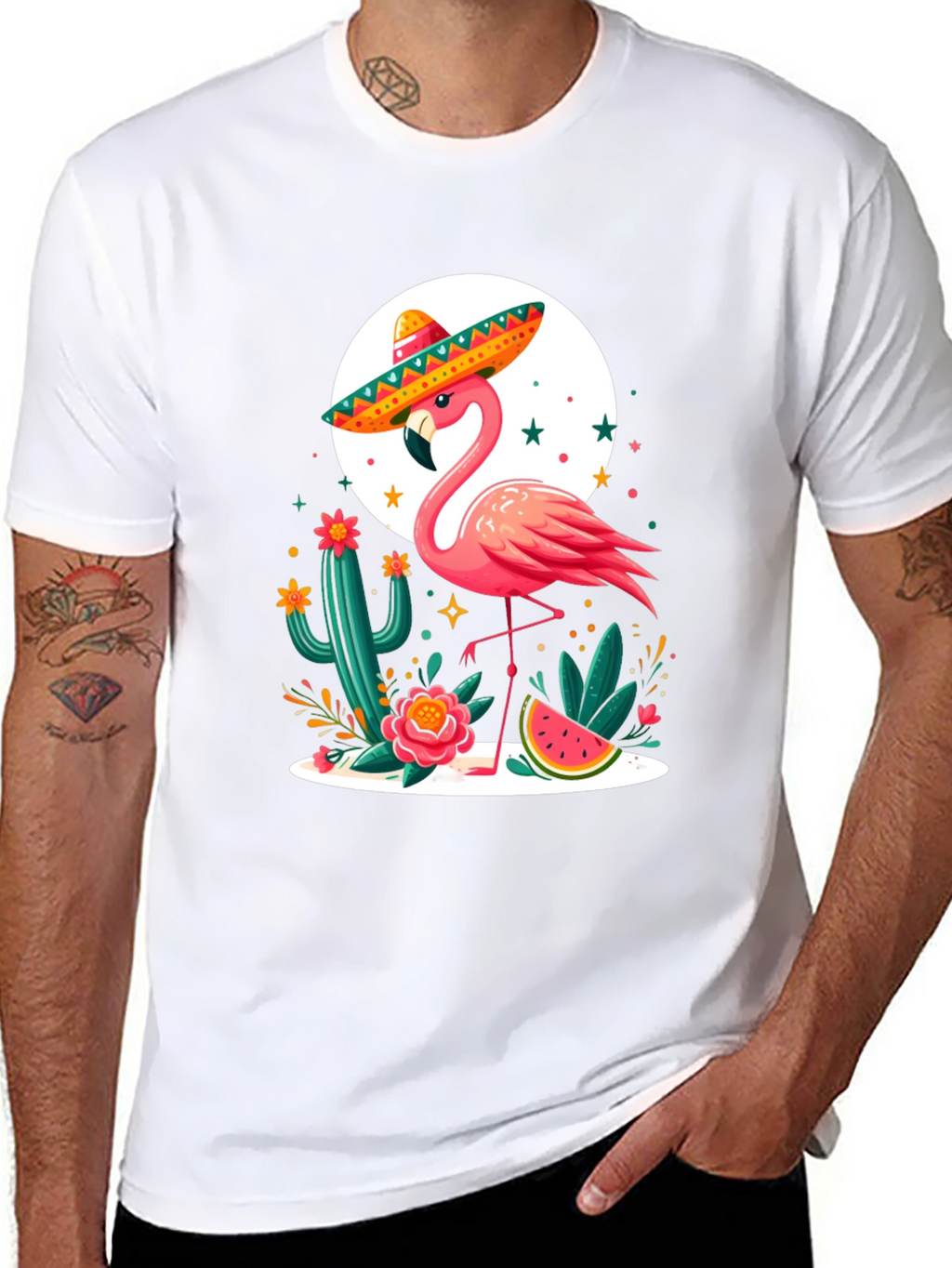 Flamingo Fiesta T-Shirt - Tropical Party Tee