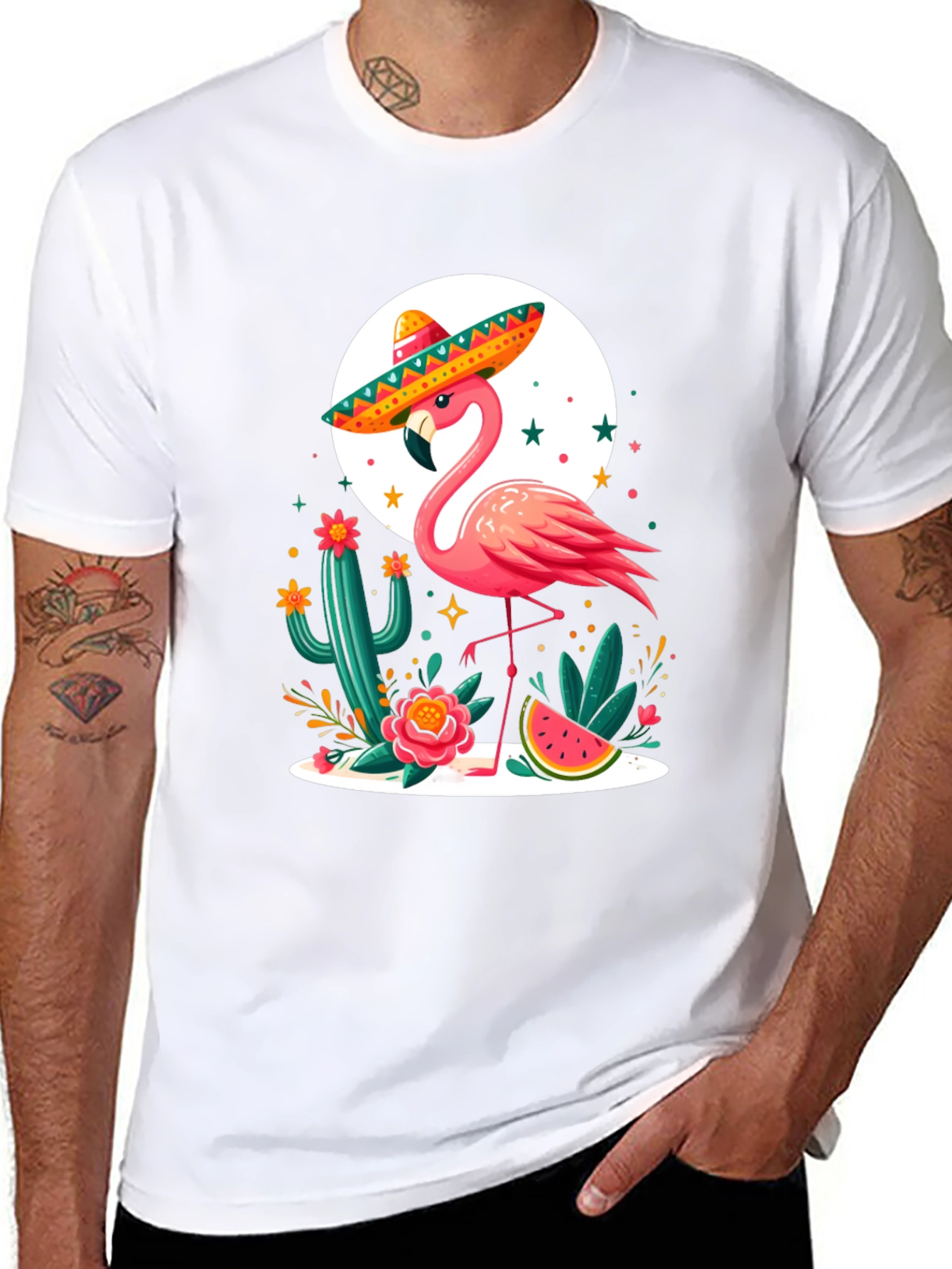 Flamingo Fiesta T-Shirt - Tropical Party Tee