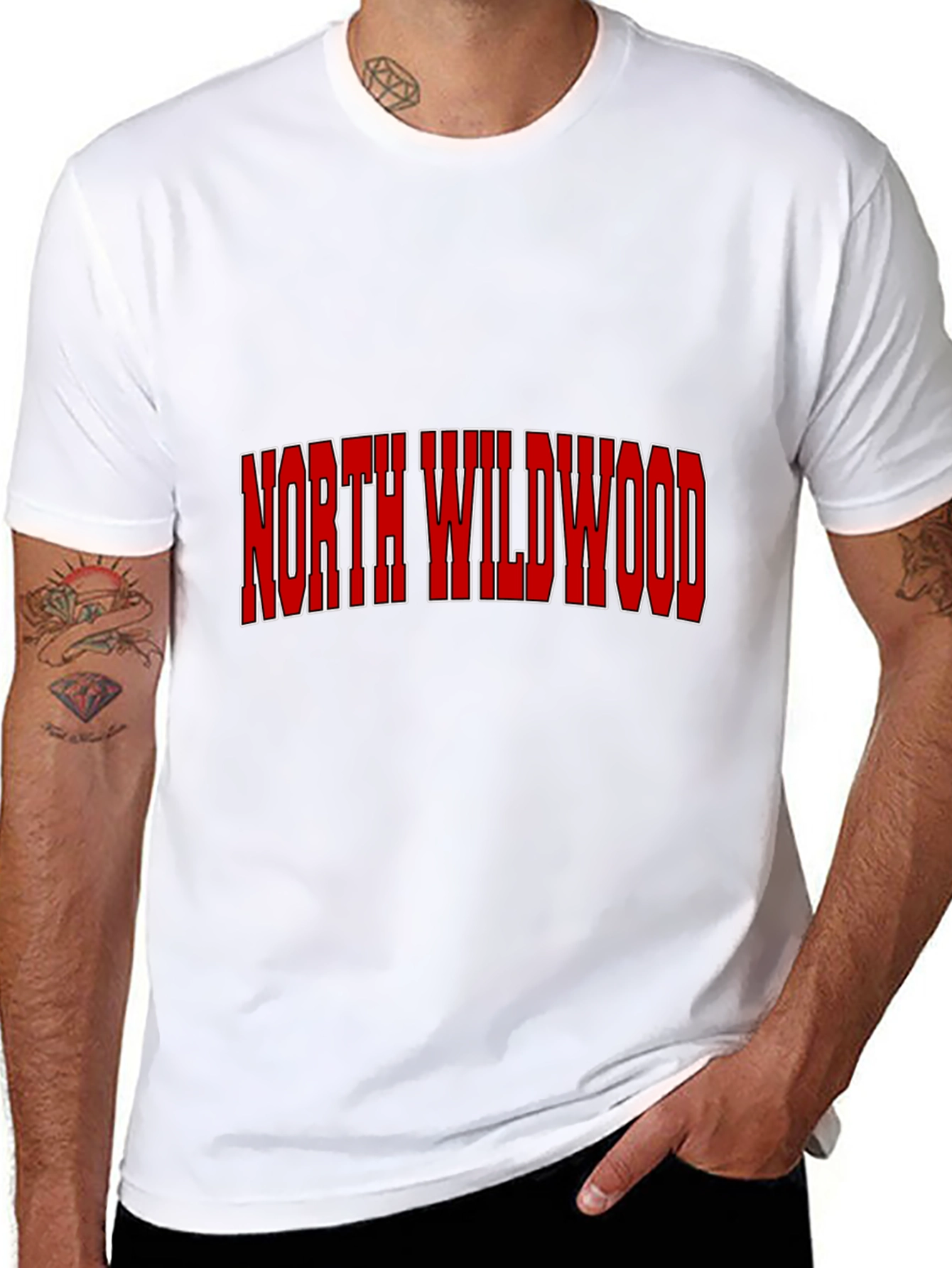 North Wildwood Graphic Tee - Black