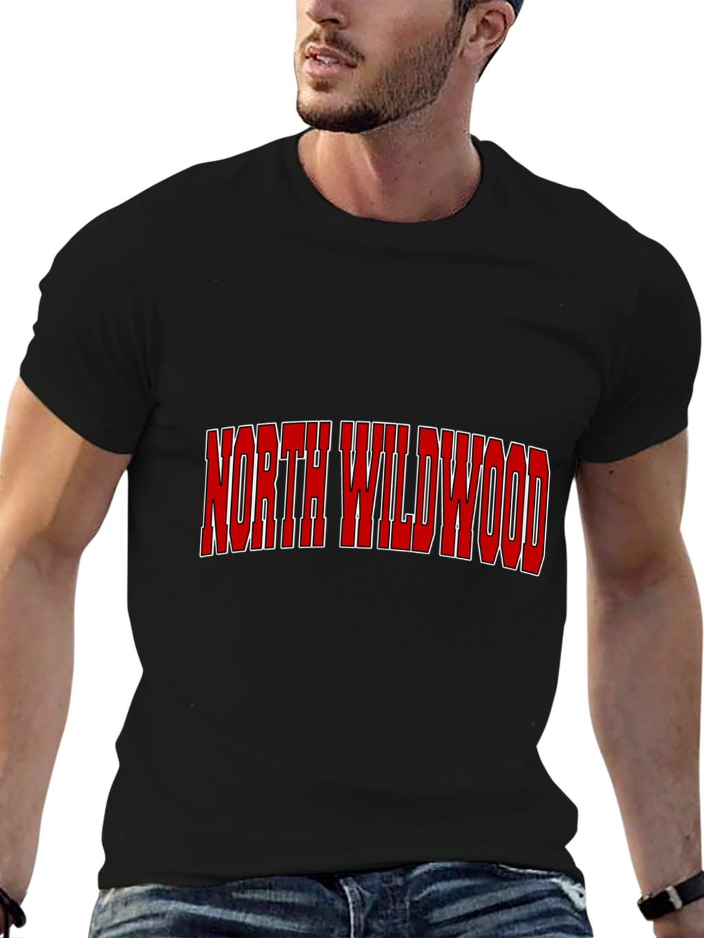 North Wildwood Graphic Tee - Black