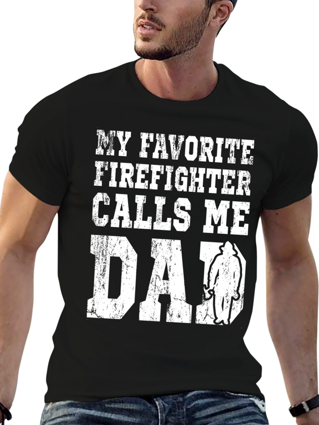 My Favorite Firefighter Calls Me Dad Graphic Tee