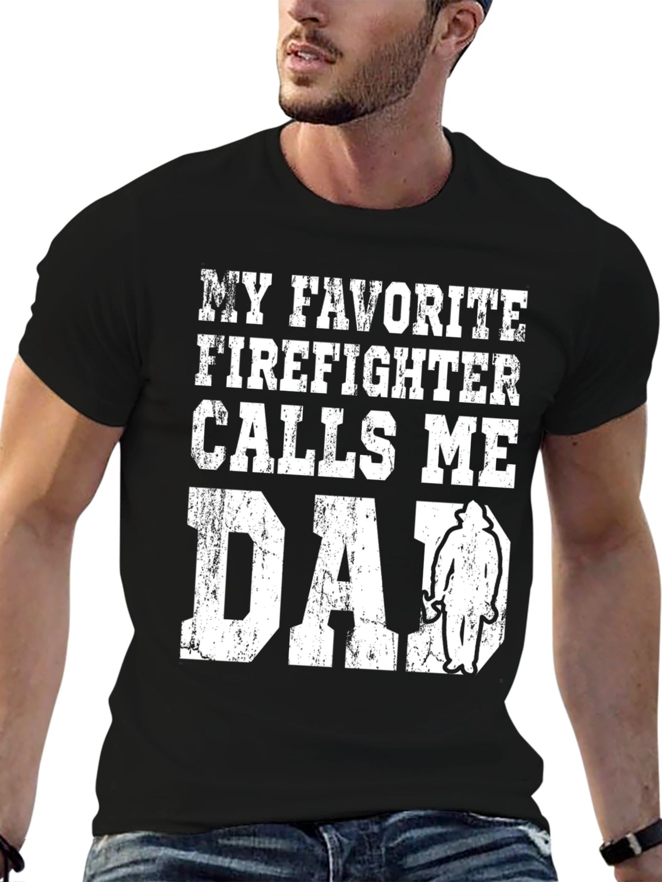 My Favorite Firefighter Calls Me Dad Graphic Tee