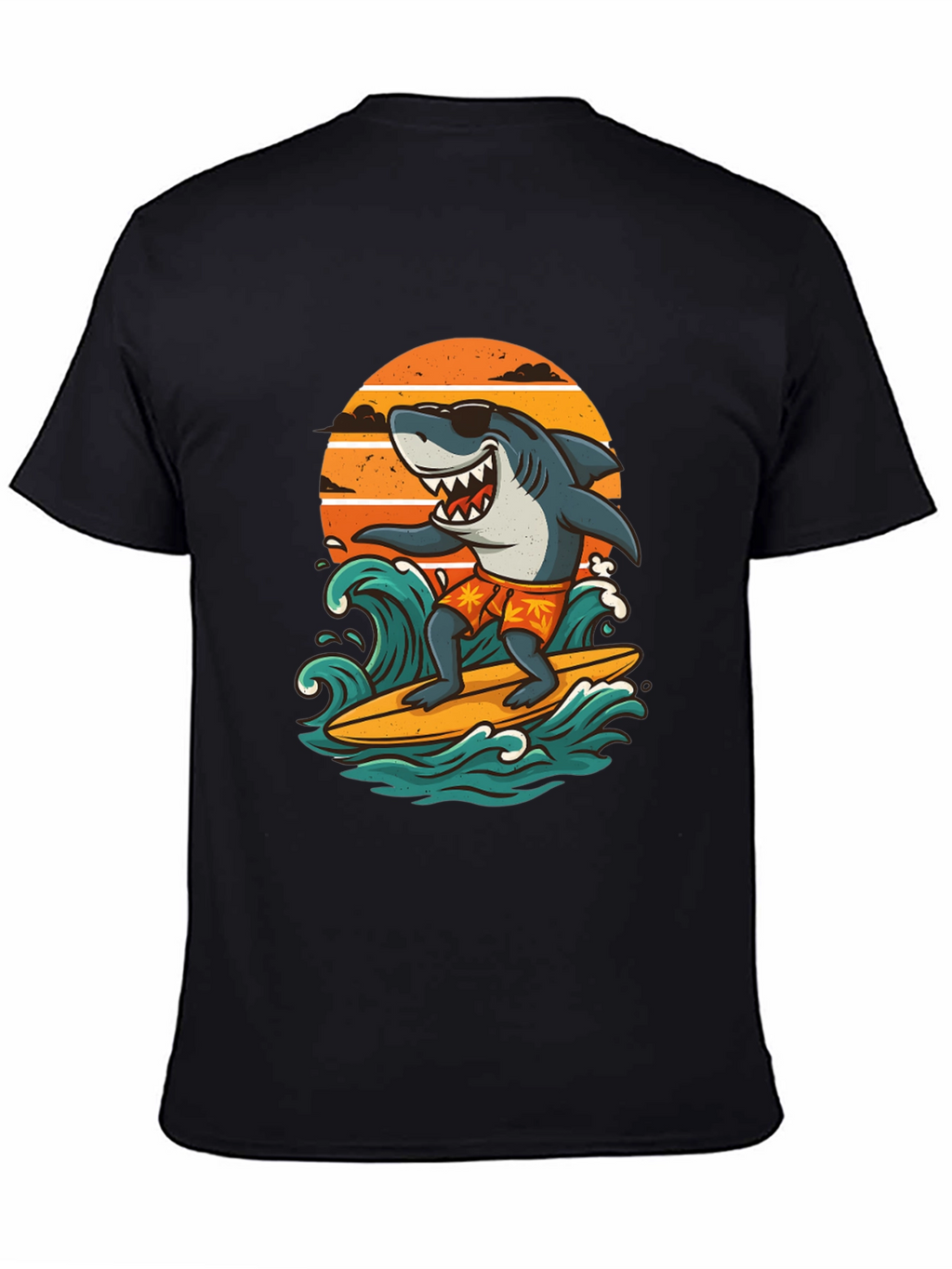 Surfing Shark Graphic Tee