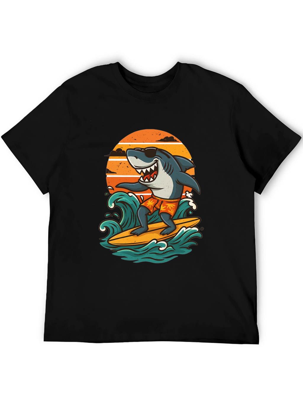 Surfing Shark Graphic Tee