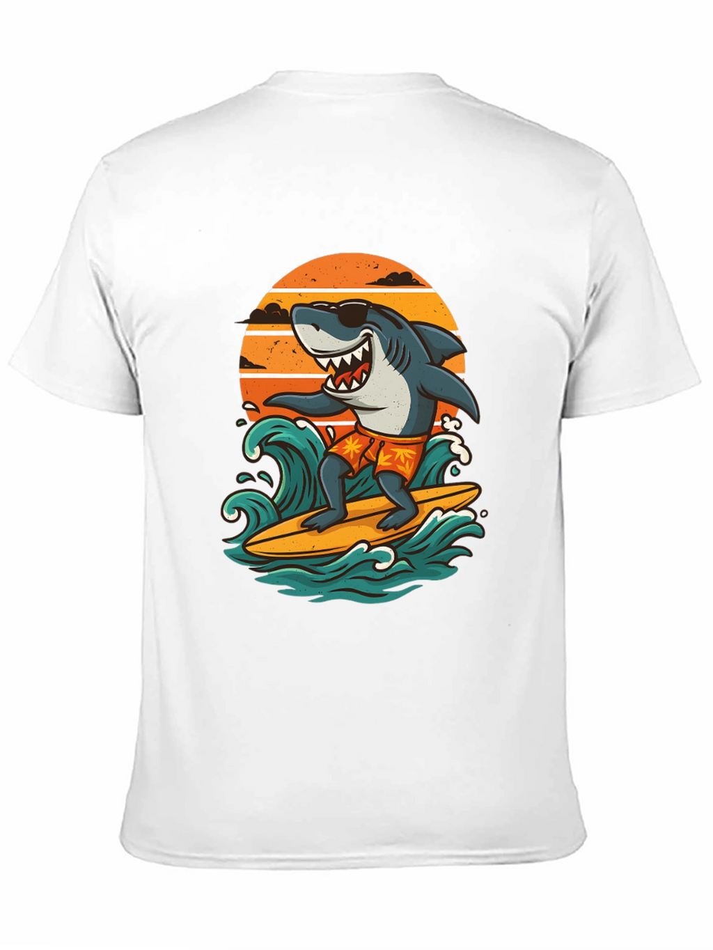 Surfing Shark Graphic Tee