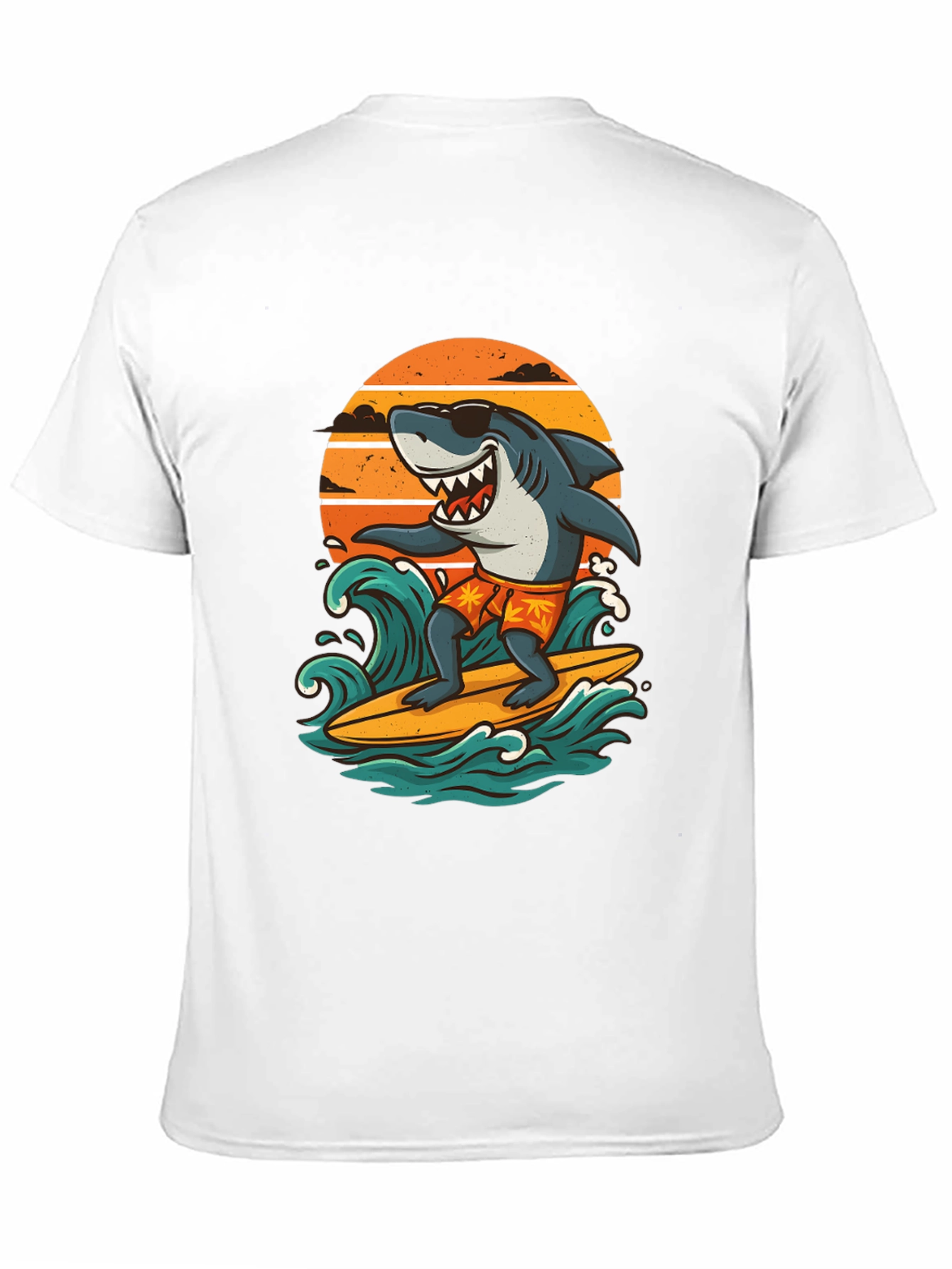 Surfing Shark Graphic Tee