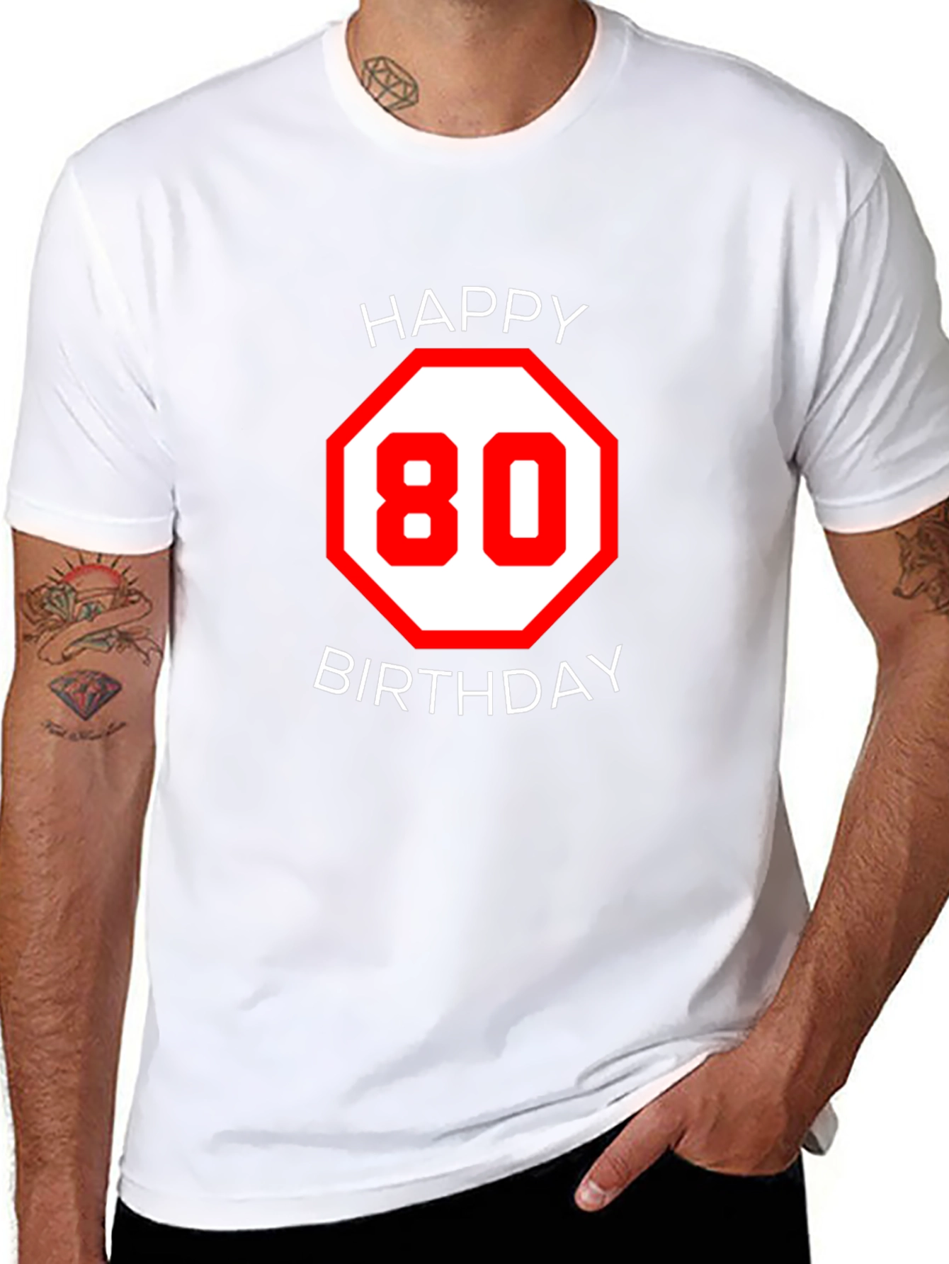 Happy 80th Birthday Graphic Tee