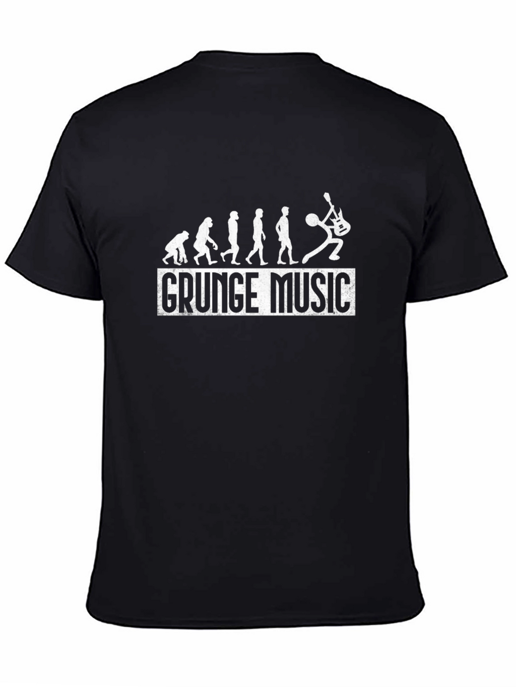 Grunge Music Evolution T-Shirt - Black