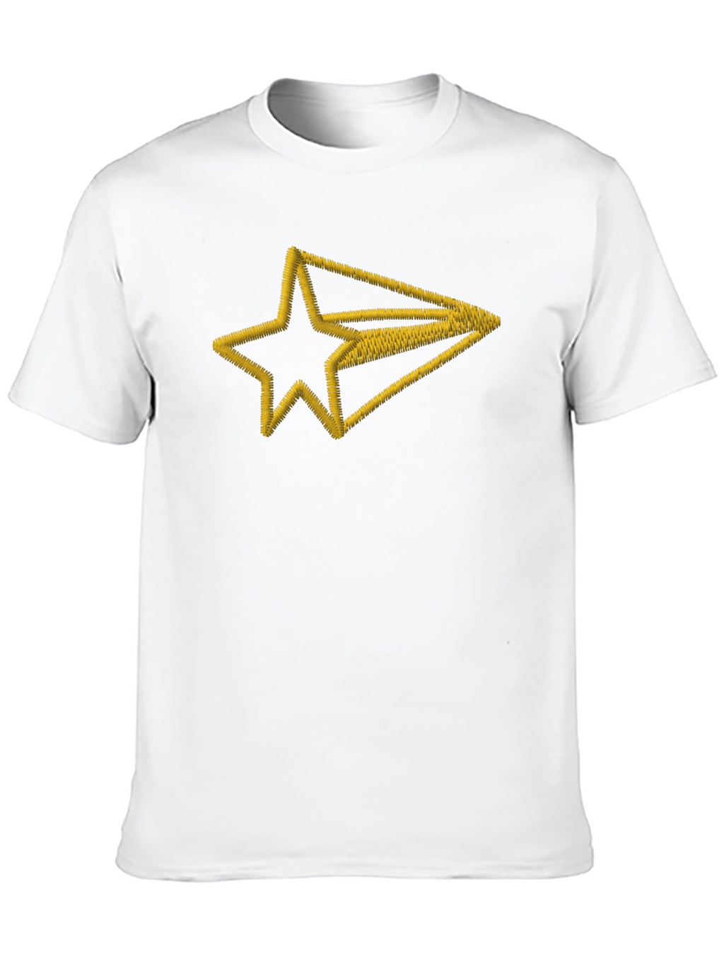 Embroidered Star Arrow Black T-Shirt