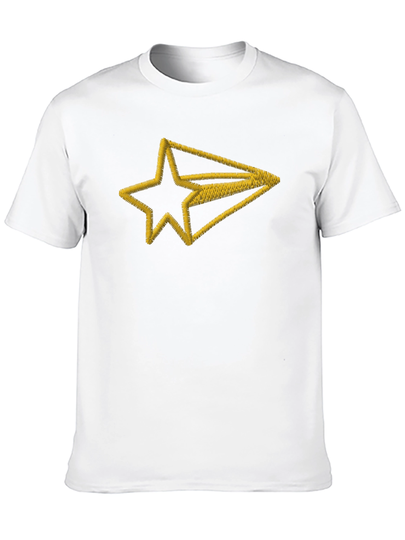 Embroidered Star Arrow Black T-Shirt