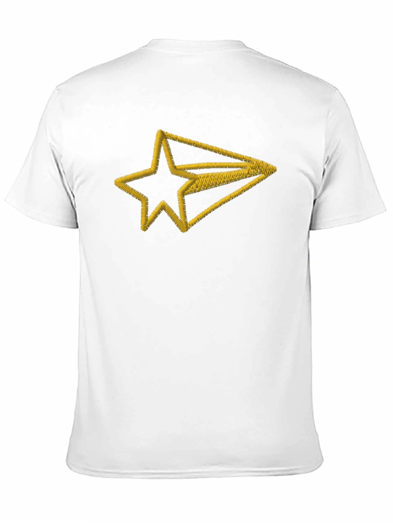 Embroidered Star Arrow Black T-Shirt