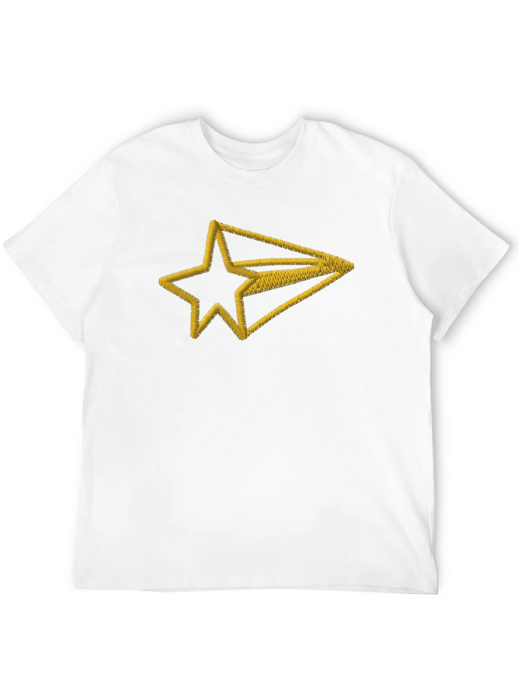 Embroidered Star Arrow Black T-Shirt