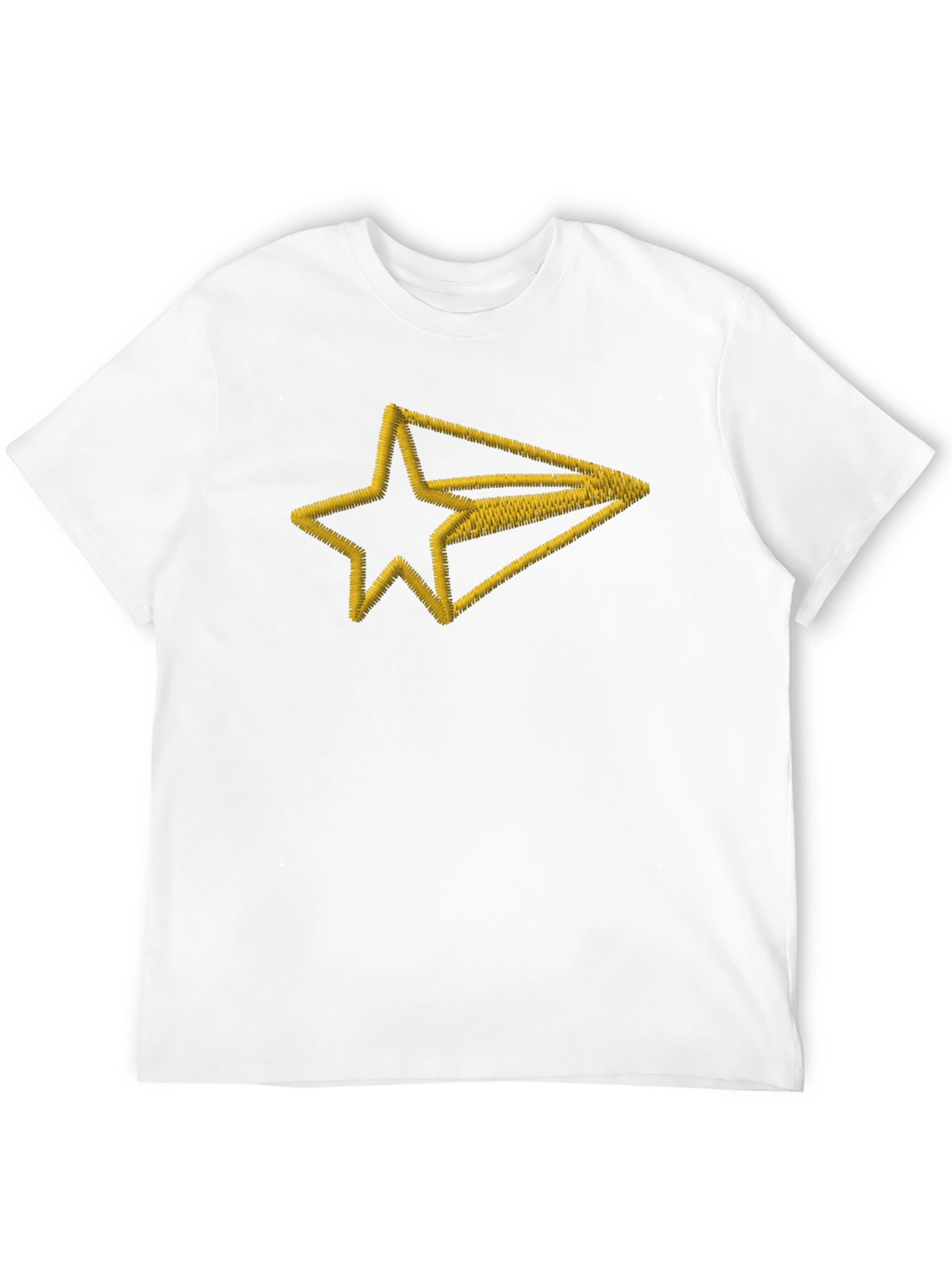 Embroidered Star Arrow Black T-Shirt