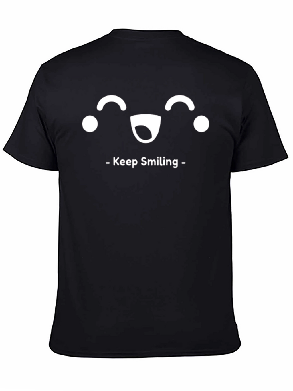 Keep Smiling Graphic Tee - Black T-Shirt