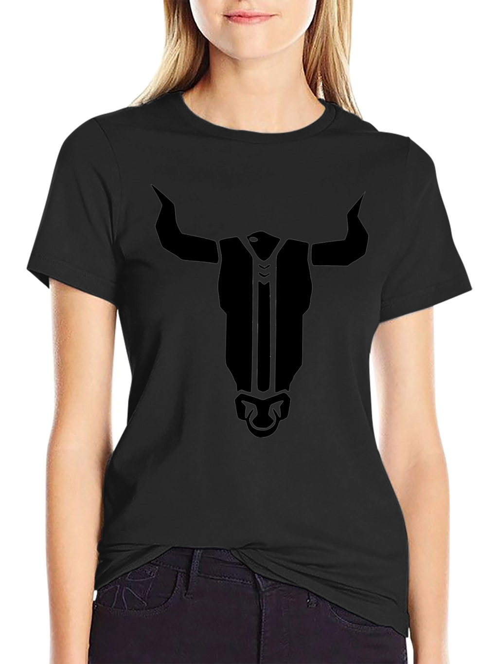 Black Bull Graphic Tee - Mens Crew Neck