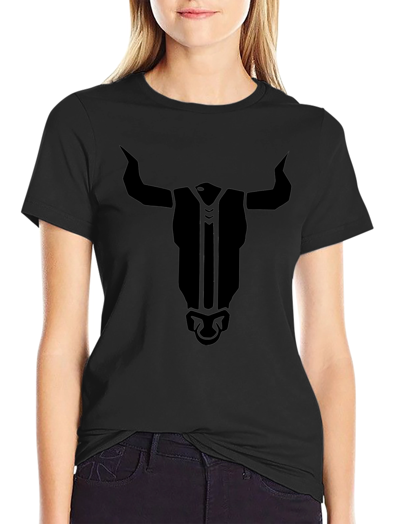Black Bull Graphic Tee - Mens Crew Neck