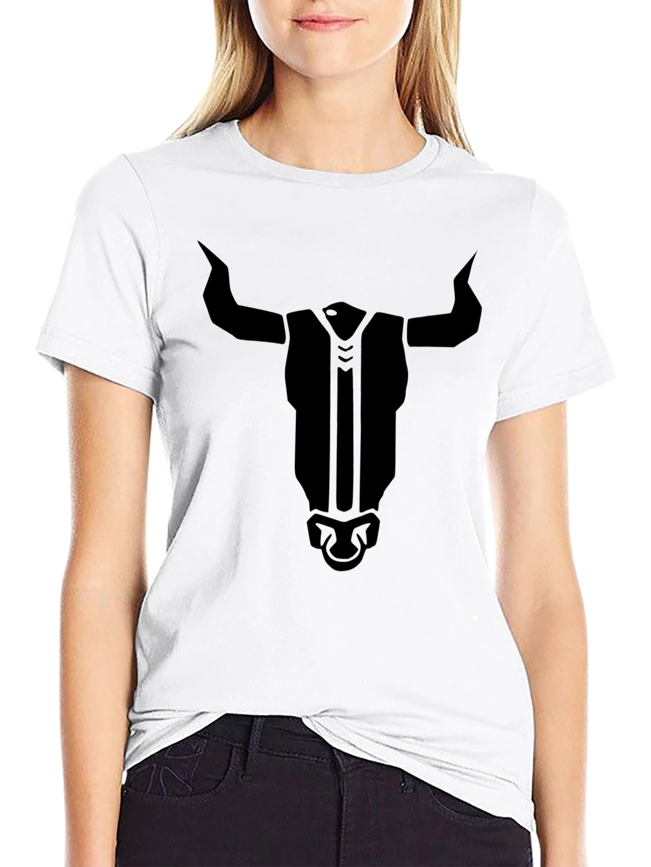 Black Bull Graphic Tee - Mens Crew Neck