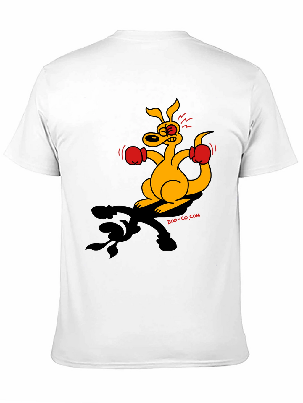 Boxing Kangaroo Graphic T-Shirt - Black