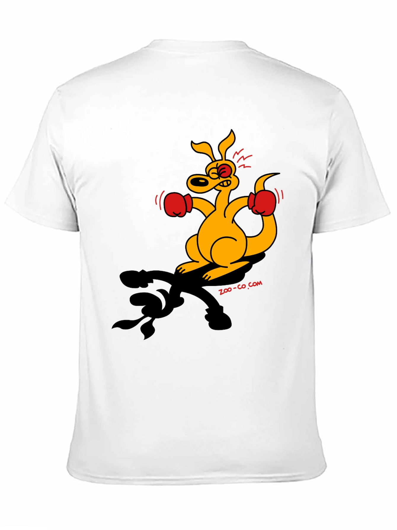 Boxing Kangaroo Graphic T-Shirt - Black