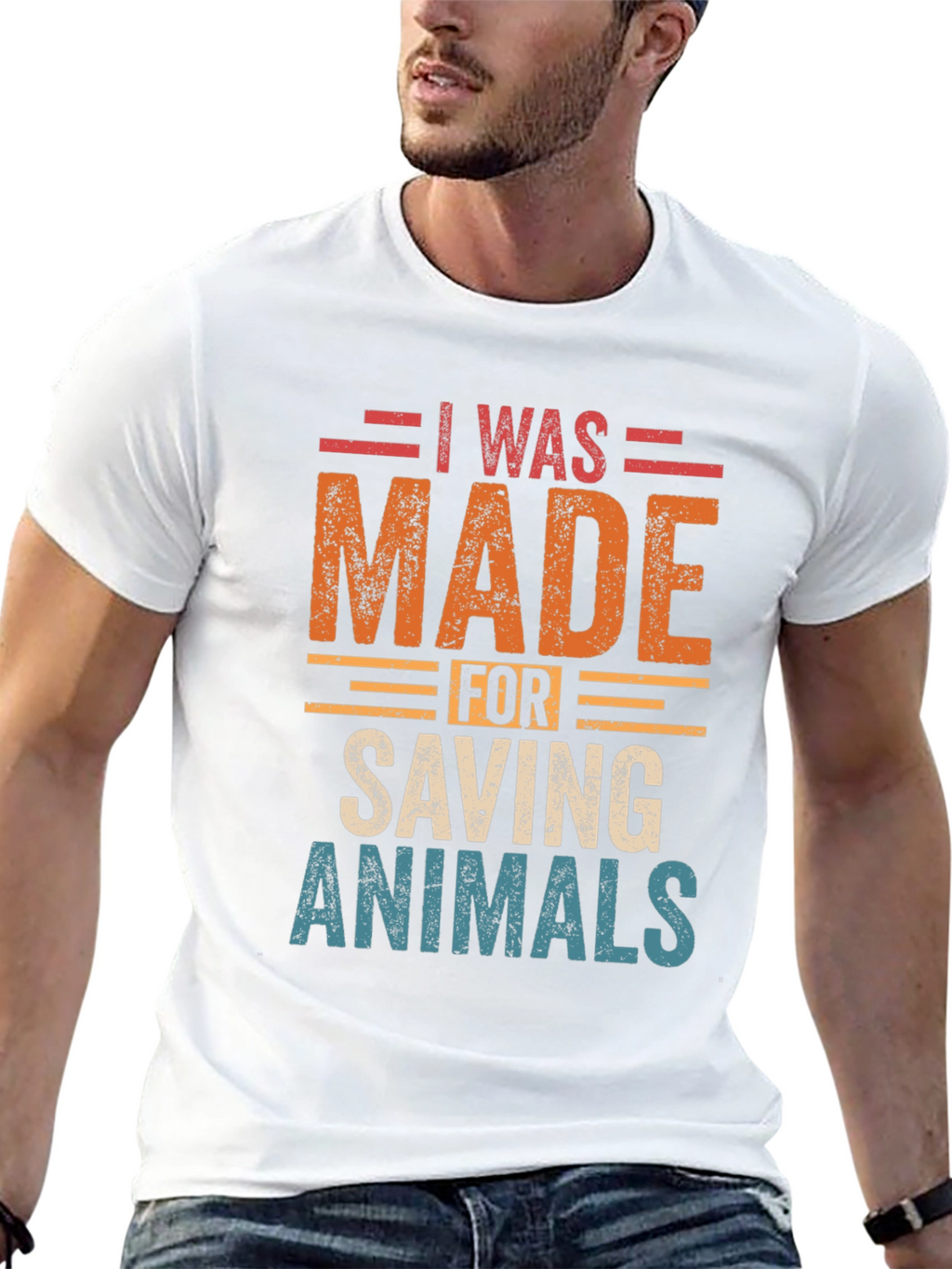 I Was Made For Saving Animals Graphic Tee