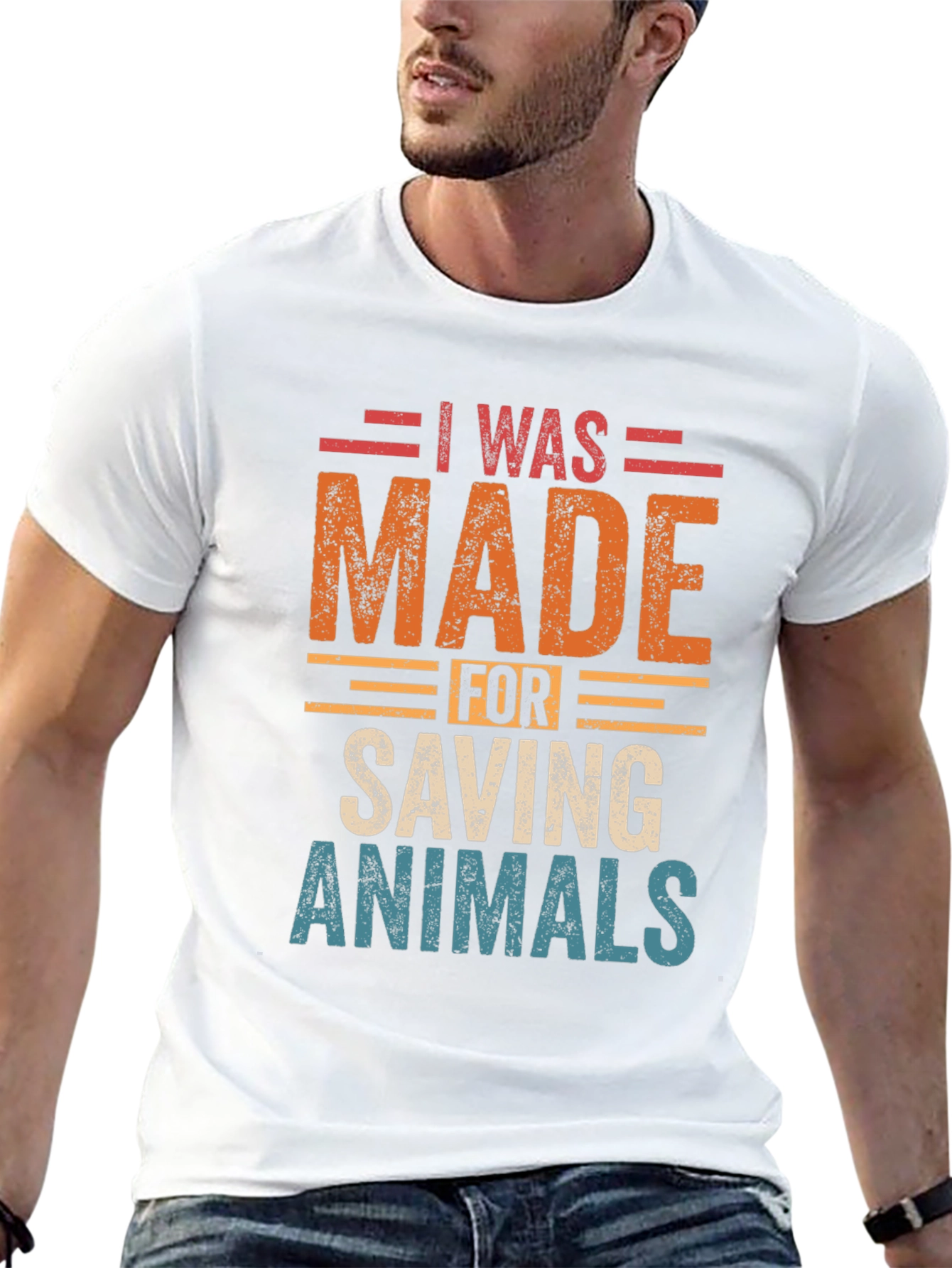 I Was Made For Saving Animals Graphic Tee